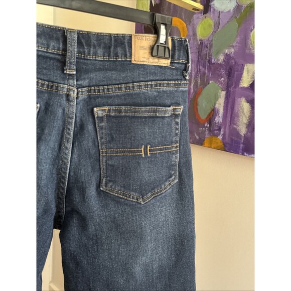 US Polo Assn. Straight Jeans Juniors 16 Blue Mid Rise Embroidered Logo Y2k - Picture 6 of 12